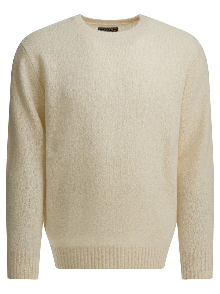 Beams Plus Cashmere Blend Crewneck Sweater Knitwear - Bianco | 9a783a01224500e72ccbf16bc8631a630a65cd9e