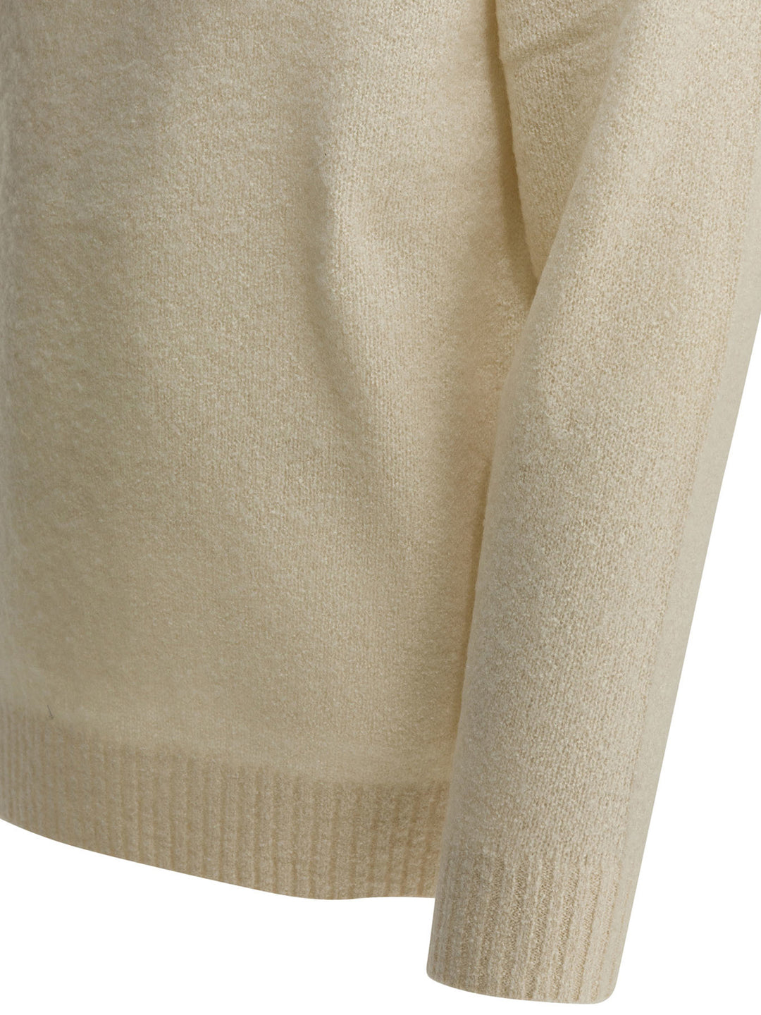 Beams Plus Cashmere Blend Crewneck Sweater Knitwear - Bianco | 88c5851ae0b8fe1fbbaf1ff731e17b9d20bcb401