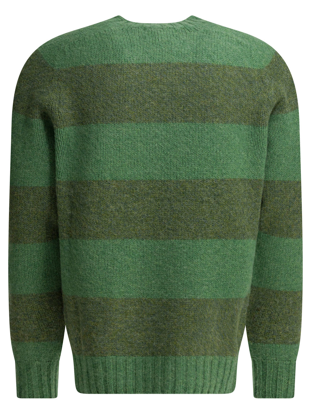 Beams Plus Wool Crew Neck Sweater Knitwear - Verde | 4cedfa21baed0a23556ebde052587f4743a2bcc0