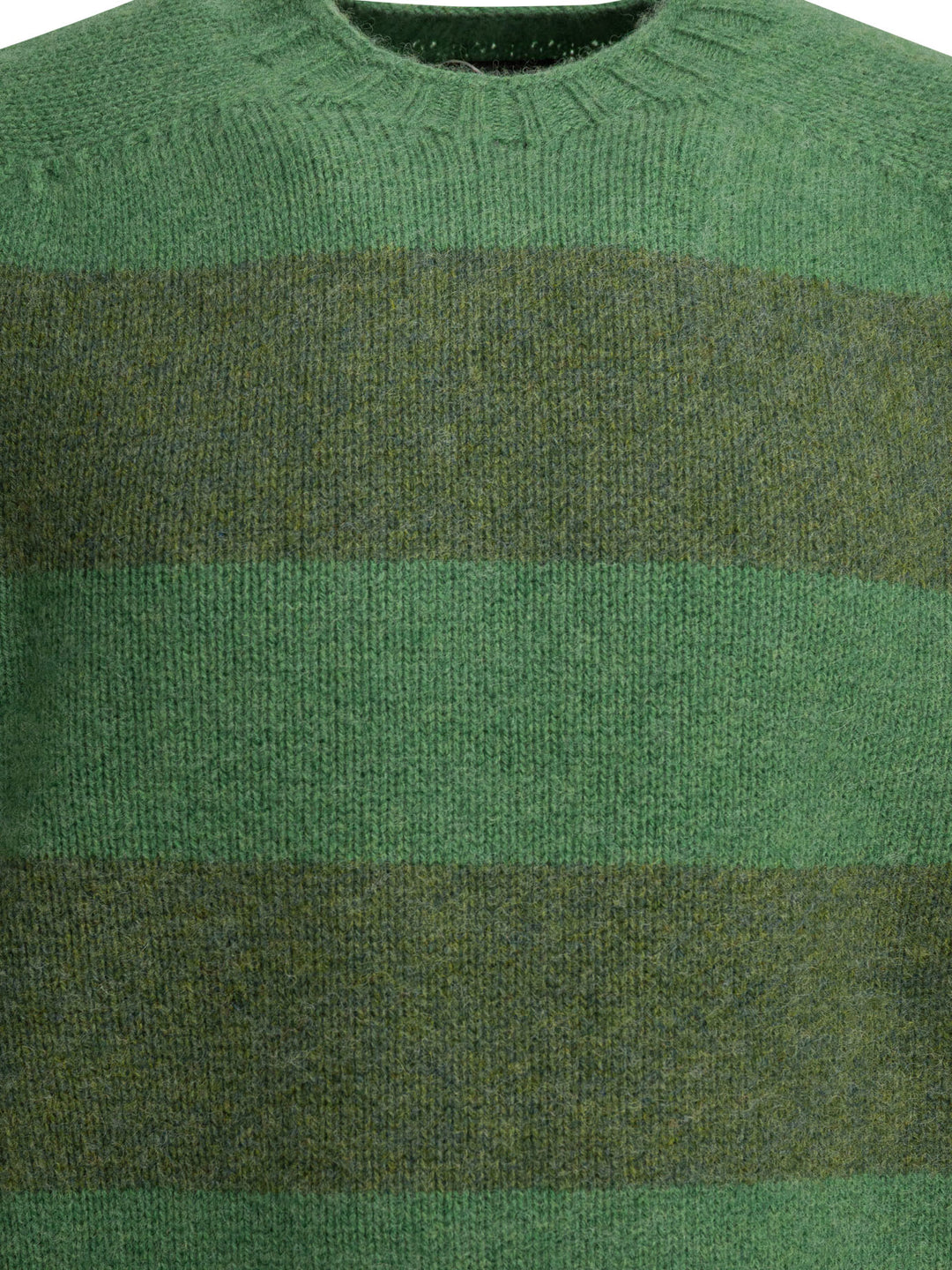 Beams Plus Wool Crew Neck Sweater Knitwear - Verde | 732f4357612d3cc9aff1a95fa930308339b78100