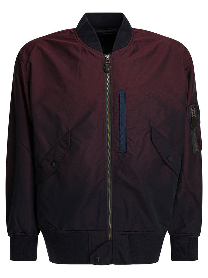 Beams Plus Solid-Colored Bomber Jacket Jackets and Coats - Bordeaux | 05eb93141fe6b74367eae166eabbbf42cc54848b