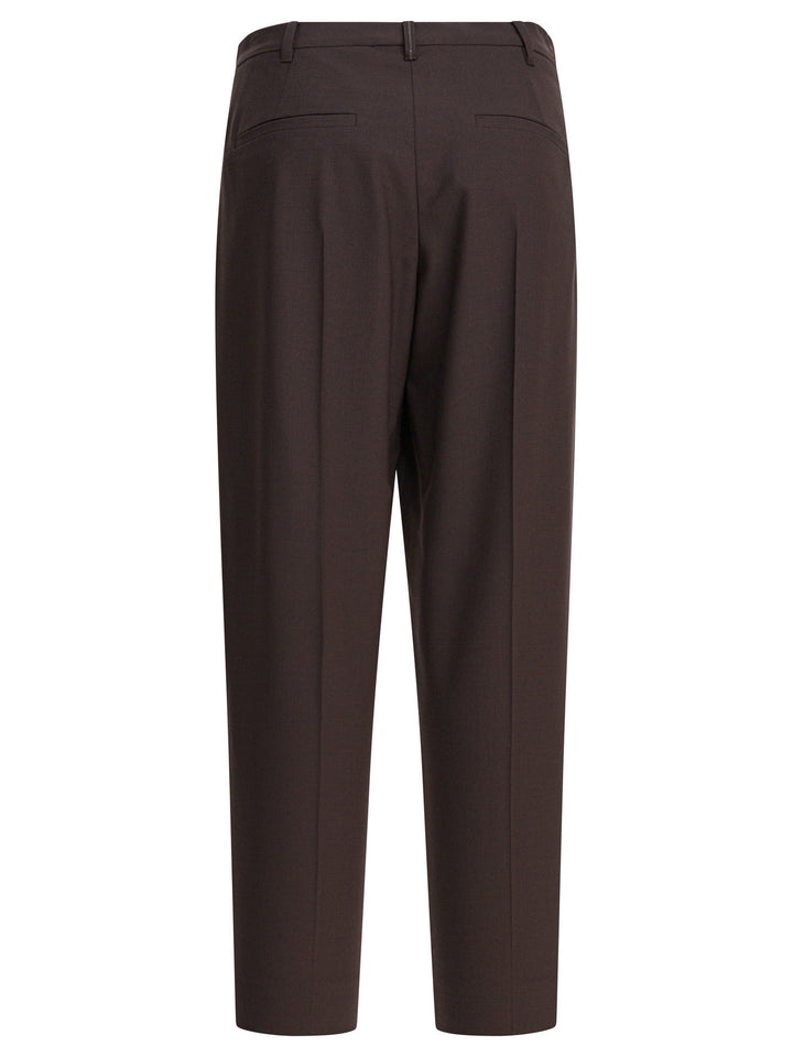 Brunello Cucinelli Slouchy Trousers - Marrone | cbb8360beca02a1cc1c1a98823af0152883c3500