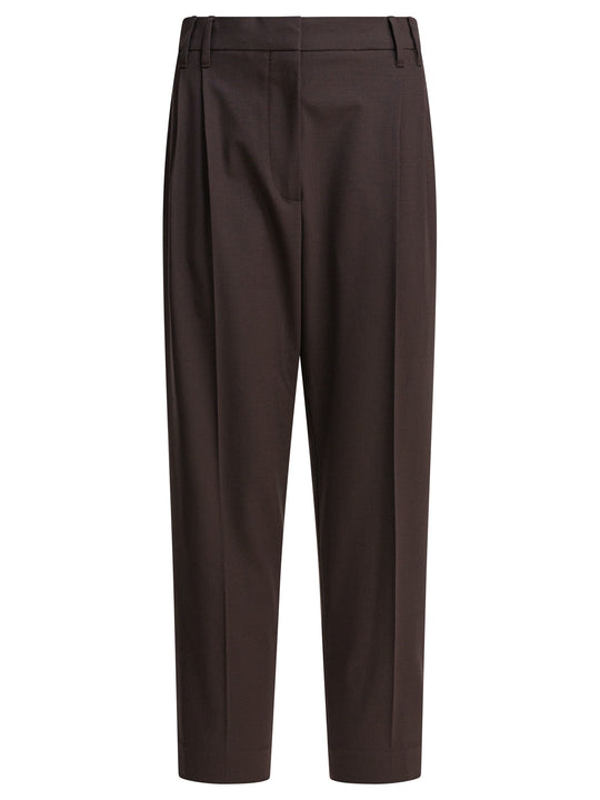 Slouchy Trousers Marrone