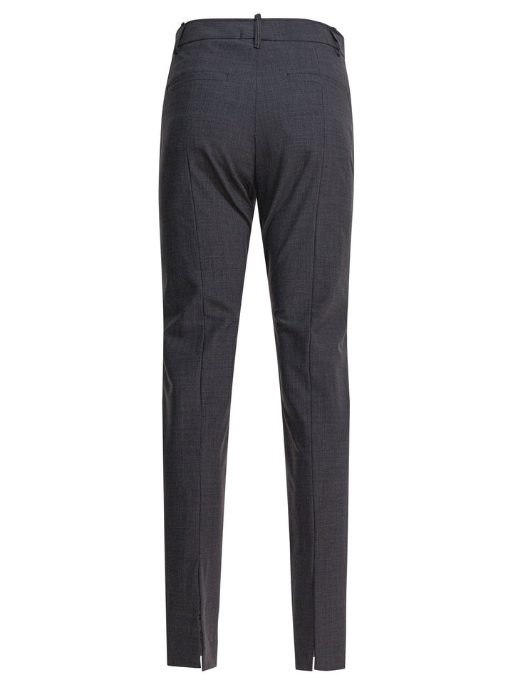 Brunello Cucinelli Tropical Luxury Wool Pants Trousers - Grey | 108c554103c8199ede896d8862aaaaeaf9604739
