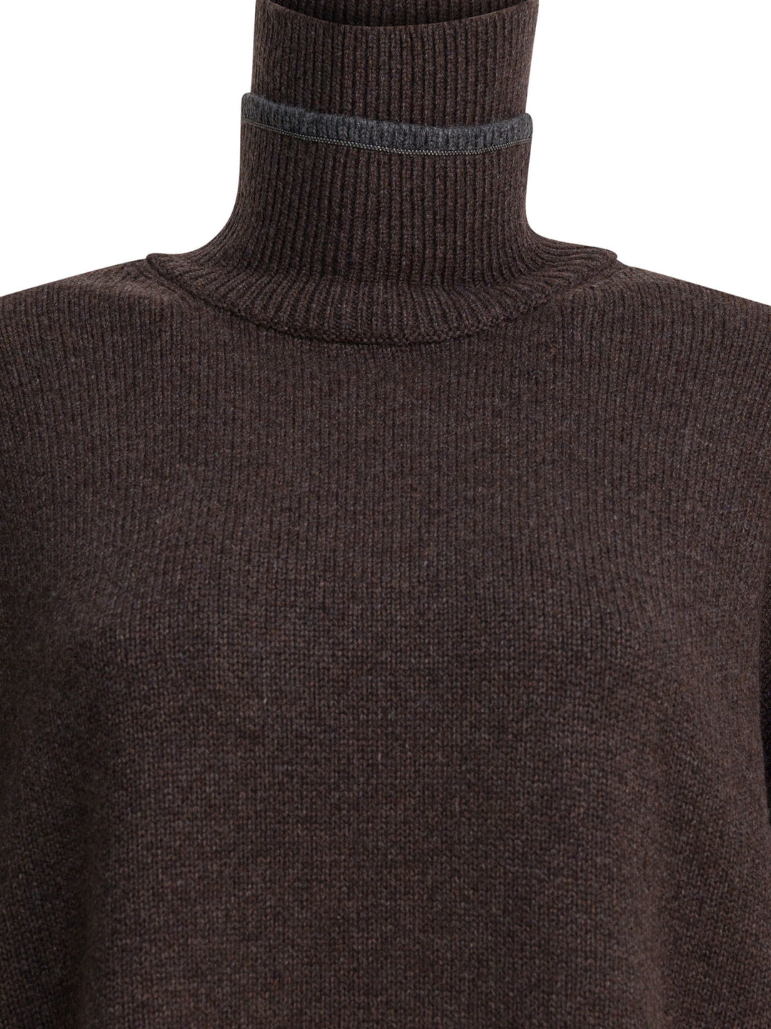 Brunello Cucinelli Cashmere Turtleneck Sweater Knitwear - Marrone | 6485855857fa77421ef379e6f99e527bcf9bab2f