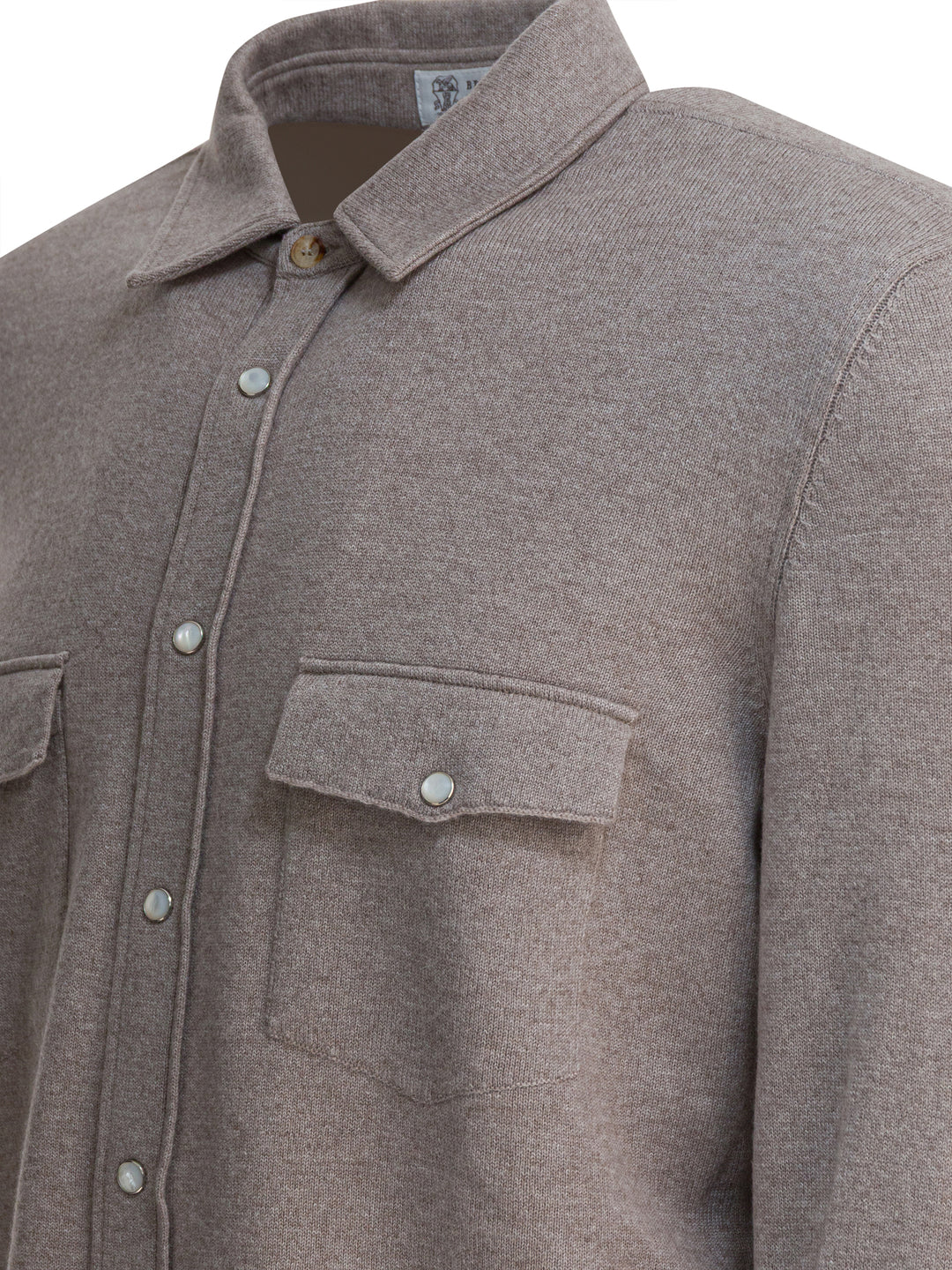 Brunello Cucinelli Cashmere Overshirt Jacket Jackets and Coats - Marrone | 21e1a9c331dc8c7c8c087f28441cd809dc9fdea8