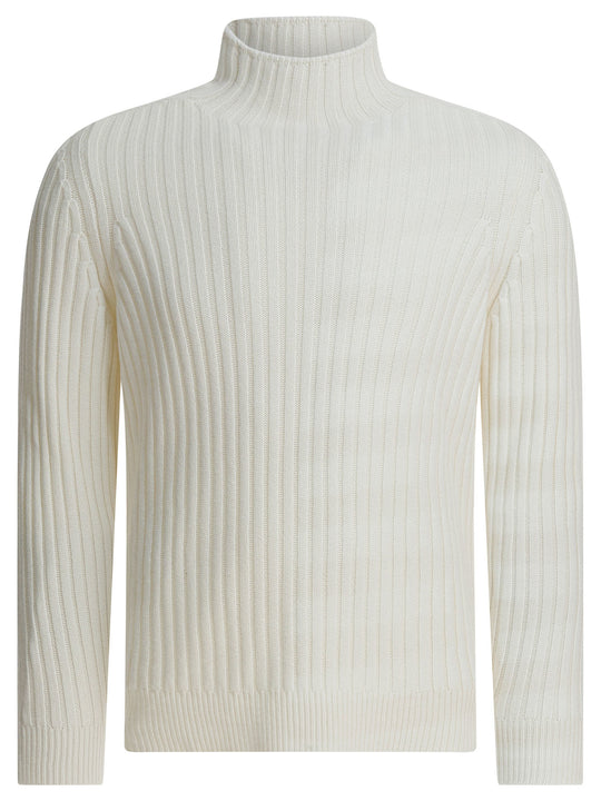 Cashmere Turtleneck Knitwear Bianco