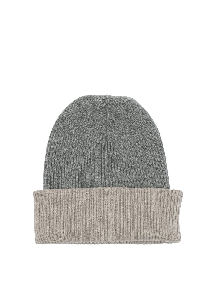 Brunello Cucinelli Reversible Cashmere Beanie Cappelli - Grey | c01044d1c9a8b1a323d2e0731f0c9a65d62caf7b