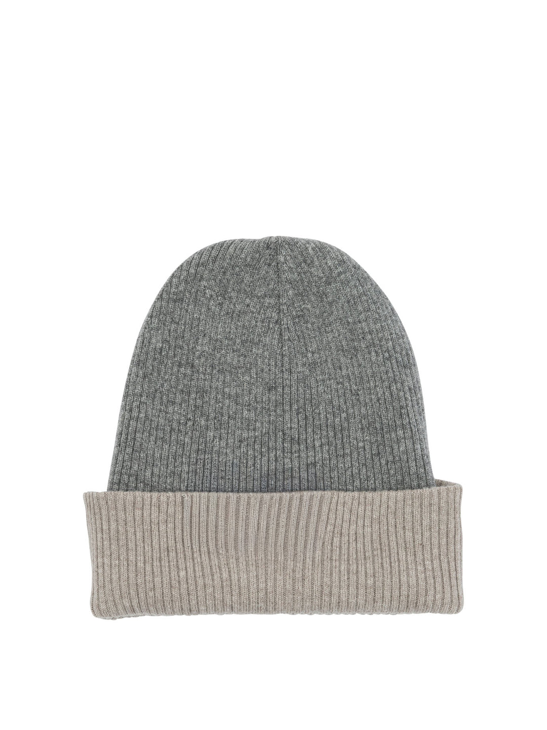 Brunello Cucinelli Reversible Cashmere Beanie Cappelli - Grey | 51d354f1672d8ab6fb45cb9fd2a4322ecd4d372c