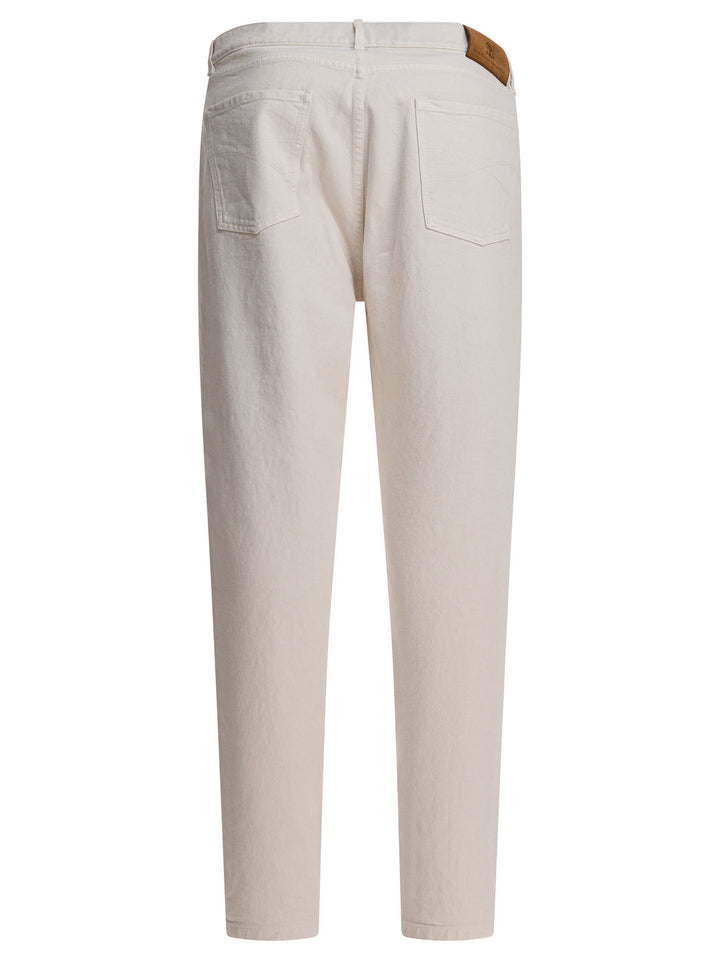 Brunello Cucinelli Five-Pocket Pants Iconic Fit Jeans - Bianco | 82b6044008d89c8b4531e7de23f10210189fbe2a