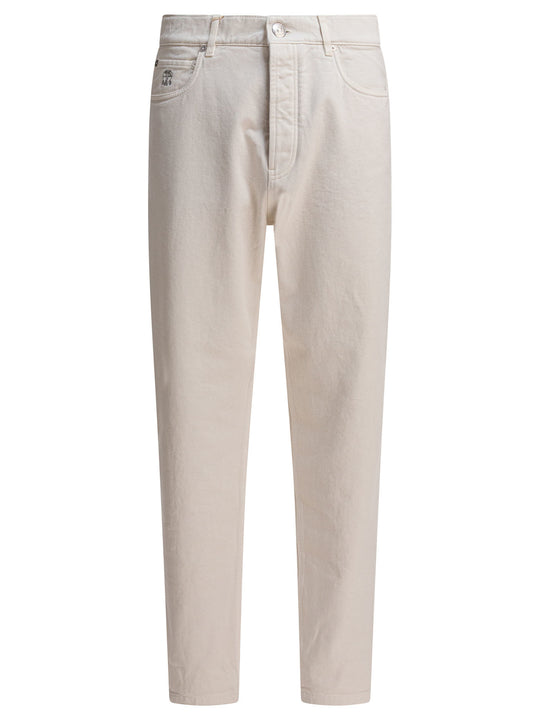 Five-Pocket Pants Iconic Fit Jeans Bianco