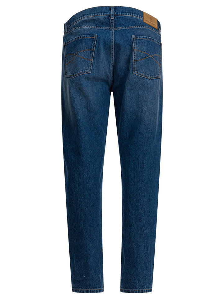 Brunello Cucinelli Five-Pocket Jeans - Blu | c8b4ecad503022e1ca99f4f4973fefc08e904d90