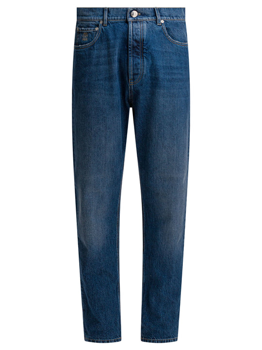 Five-Pocket Jeans Blu