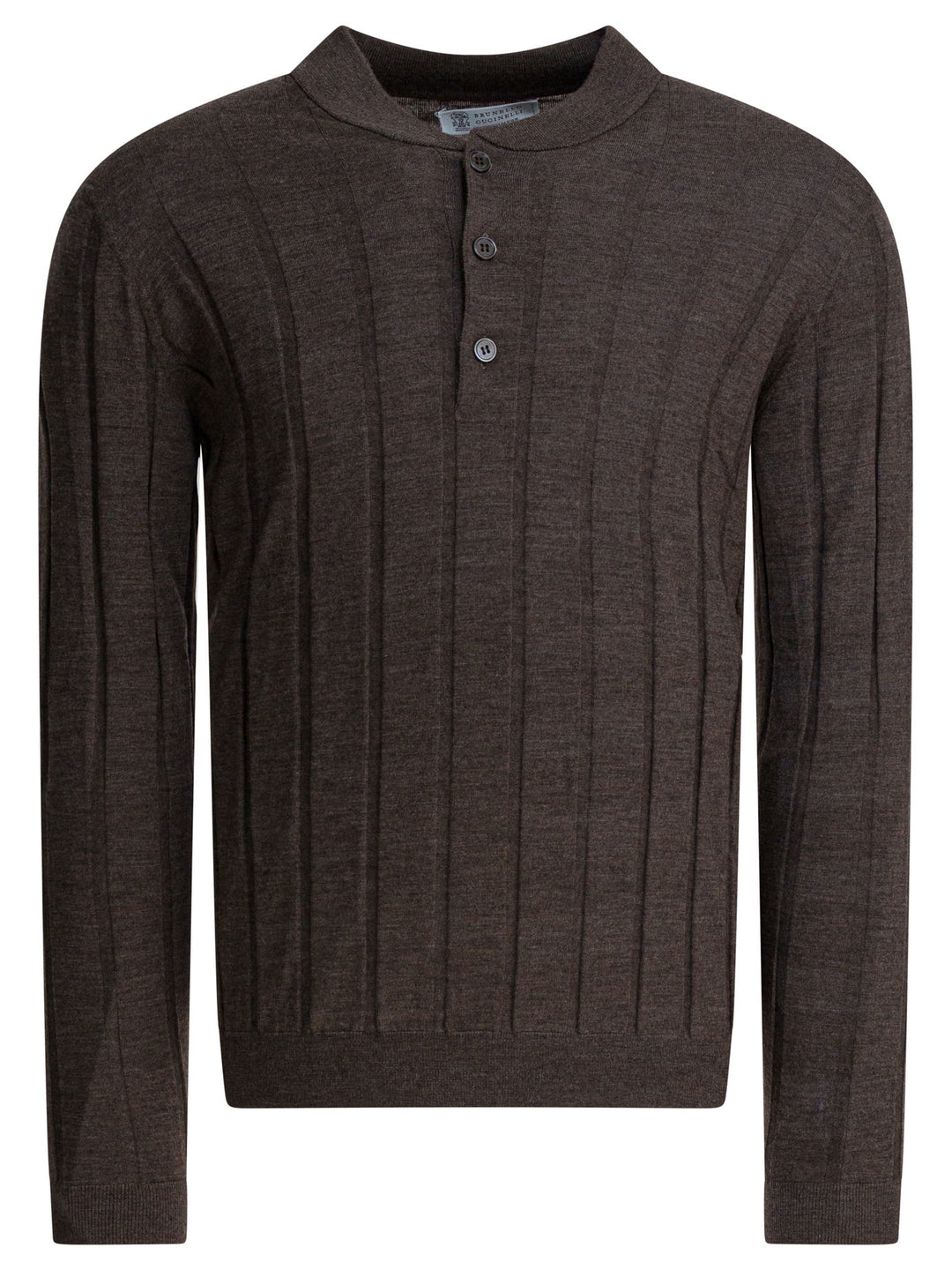 Brunello Cucinelli Wool And Cashmere Crewneck Sweater Knitwear - Marrone | 99627a8a7396ad354a0b55cd852d7d865f731e36