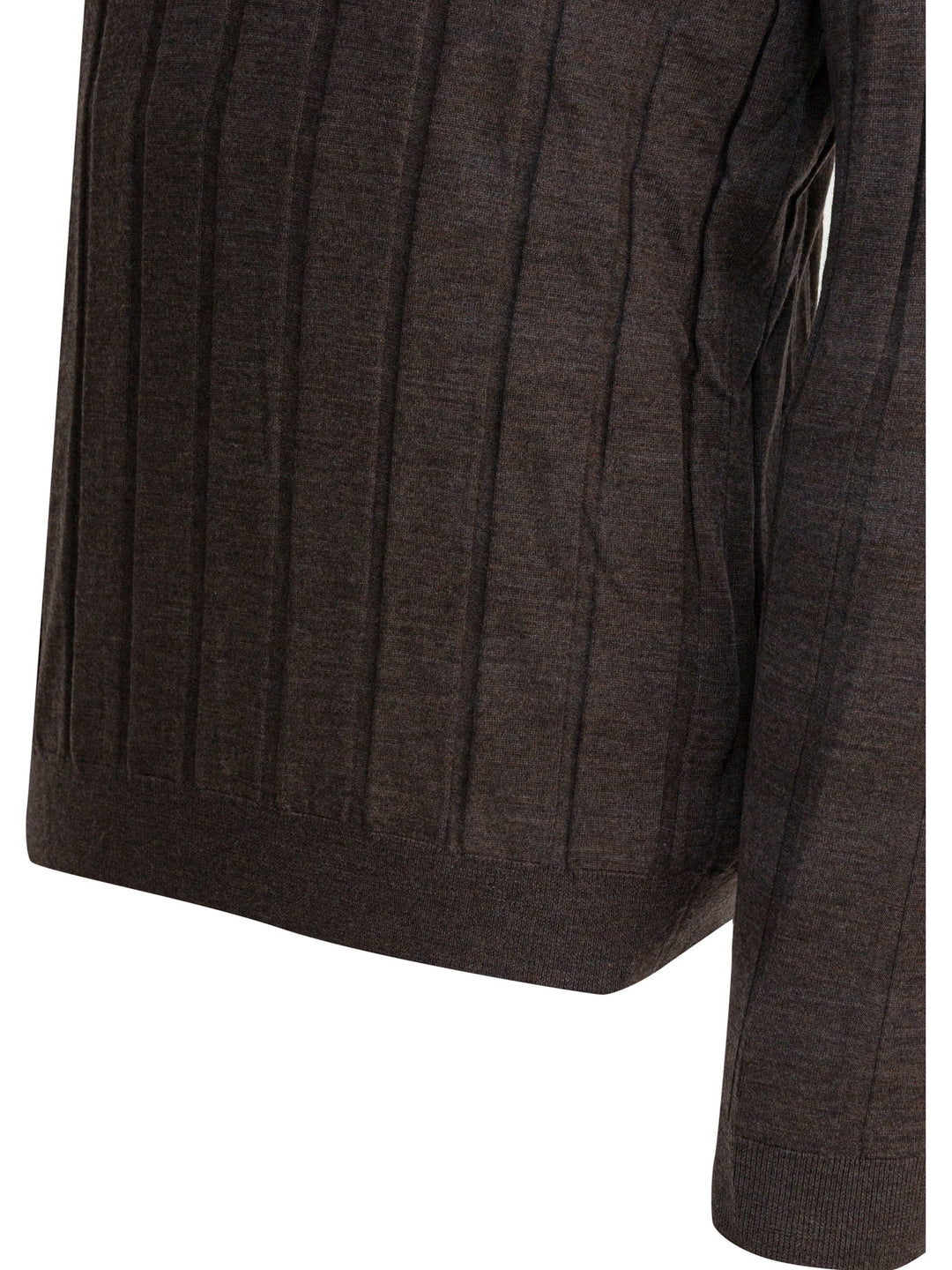 Brunello Cucinelli Wool And Cashmere Crewneck Sweater Knitwear - Marrone | ae93a457498e2f573a3bd7273a90ac1d0f3e1b77