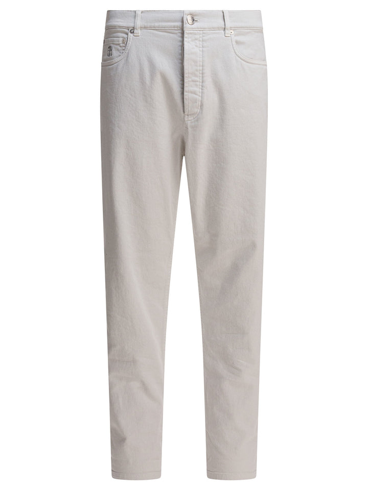 Brunello Cucinelli Straight-Leg Jeans - Bianco | f1abb4f6dc7a447538241339f23fec63a7949761