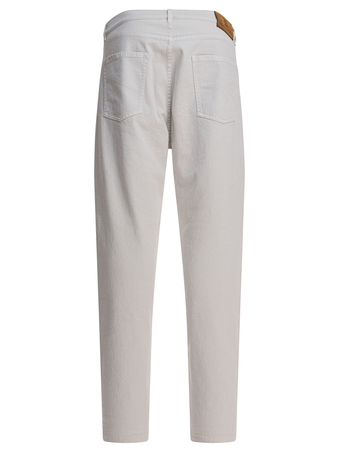 Brunello Cucinelli Straight-Leg Jeans - Bianco | 4d5ab1d48d75bc4e37e2ec86c23a0c9f4be5255e