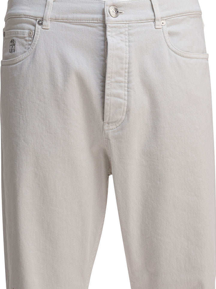 Brunello Cucinelli Straight-Leg Jeans - Bianco | c95261387ec4a6060d09151039badc10c2bc4c17