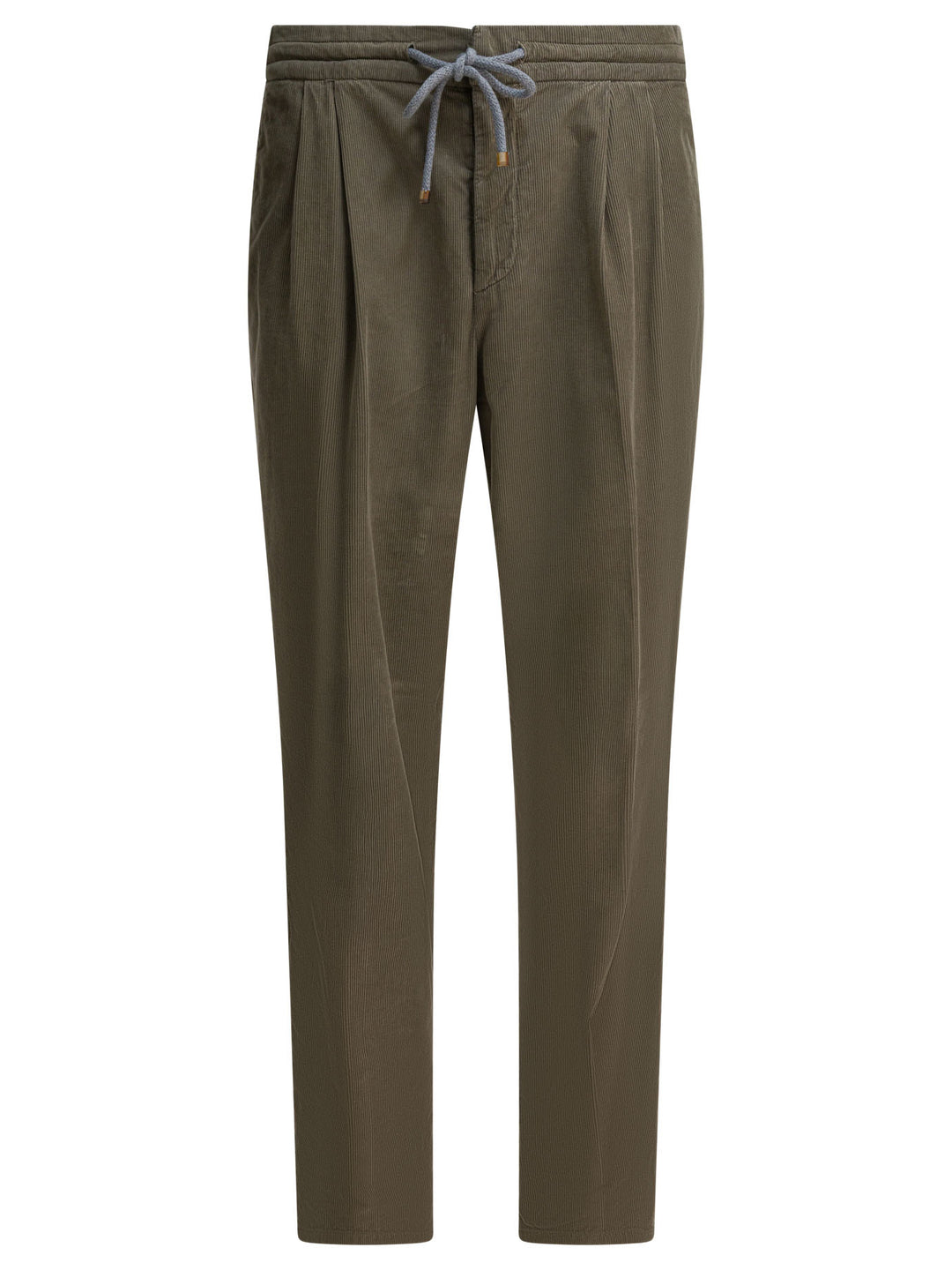 Brunello Cucinelli Leisure Fit Cotton Pants Trousers - Verde | ef121486abc4ed2104ff2f536f95e35961dfce37