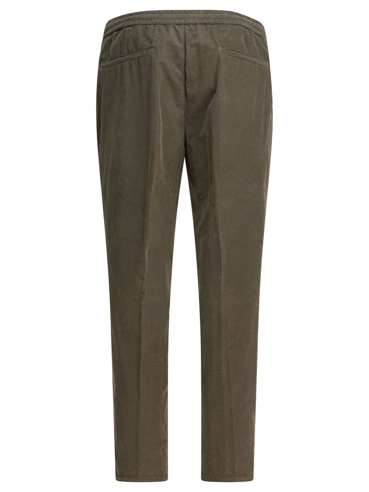 Brunello Cucinelli Leisure Fit Cotton Pants Trousers - Verde | a10e9a7f2e842e3f35f19046069e42778ce4f43d