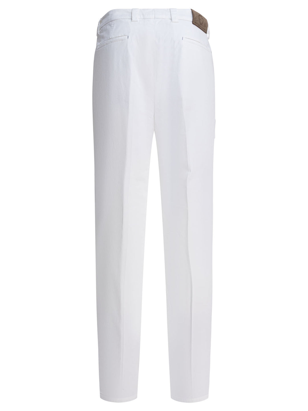 Brunello Cucinelli Cotton Gabardine Pants Trousers - Bianco | 81d1f90bfcc3cda3df5d2cc2e0e7f36a1e9d828b