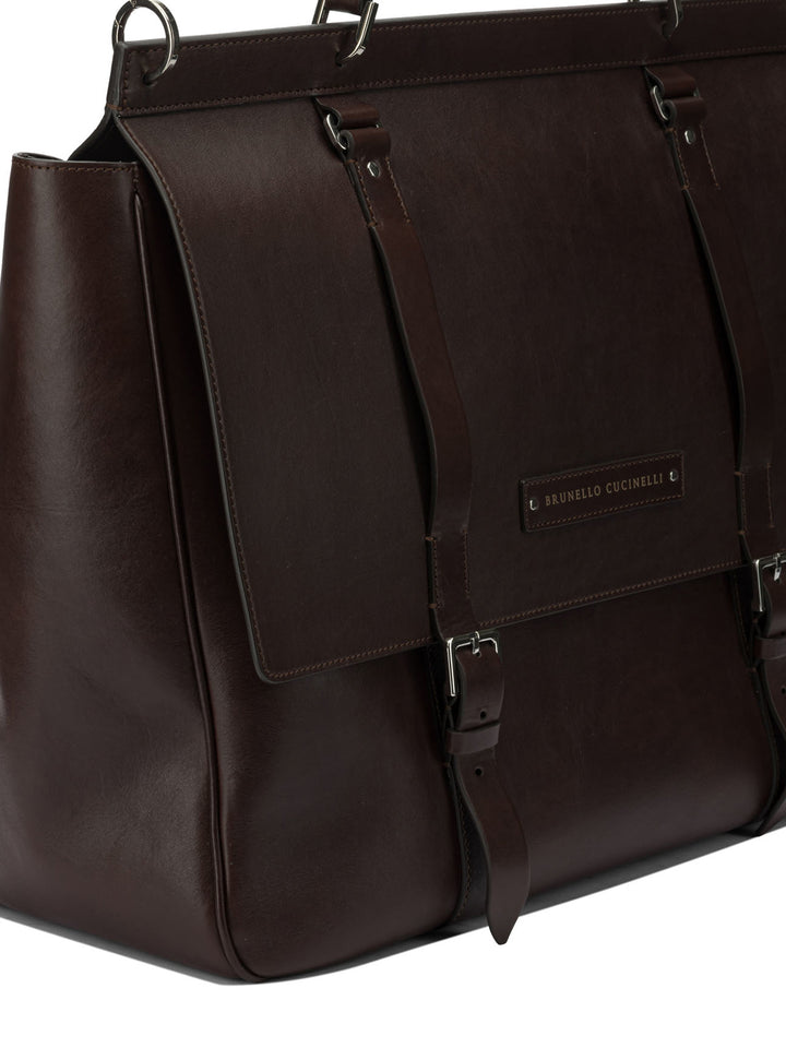 Brunello Cucinelli Cartella Casual Travel & Sport - Marrone | 61dae19a118d467a4d060eb1c4fd5c795fb61ee7