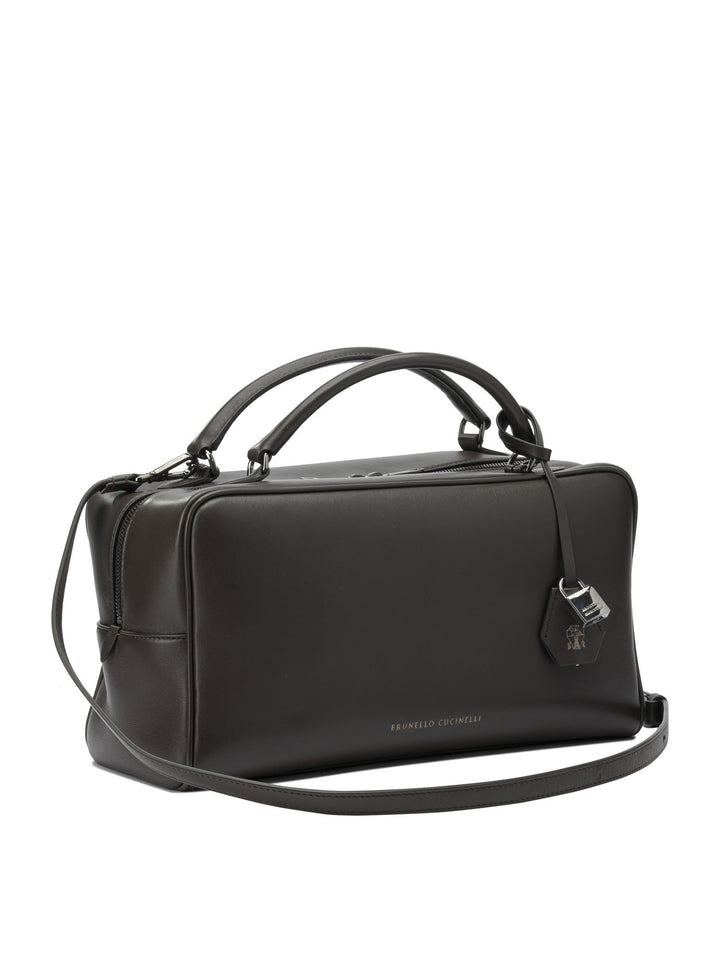 Brunello Cucinelli Boston Explorer Handbags - Marrone | e164f7a9fb807c776ddcf9164dc289796f67ae2b