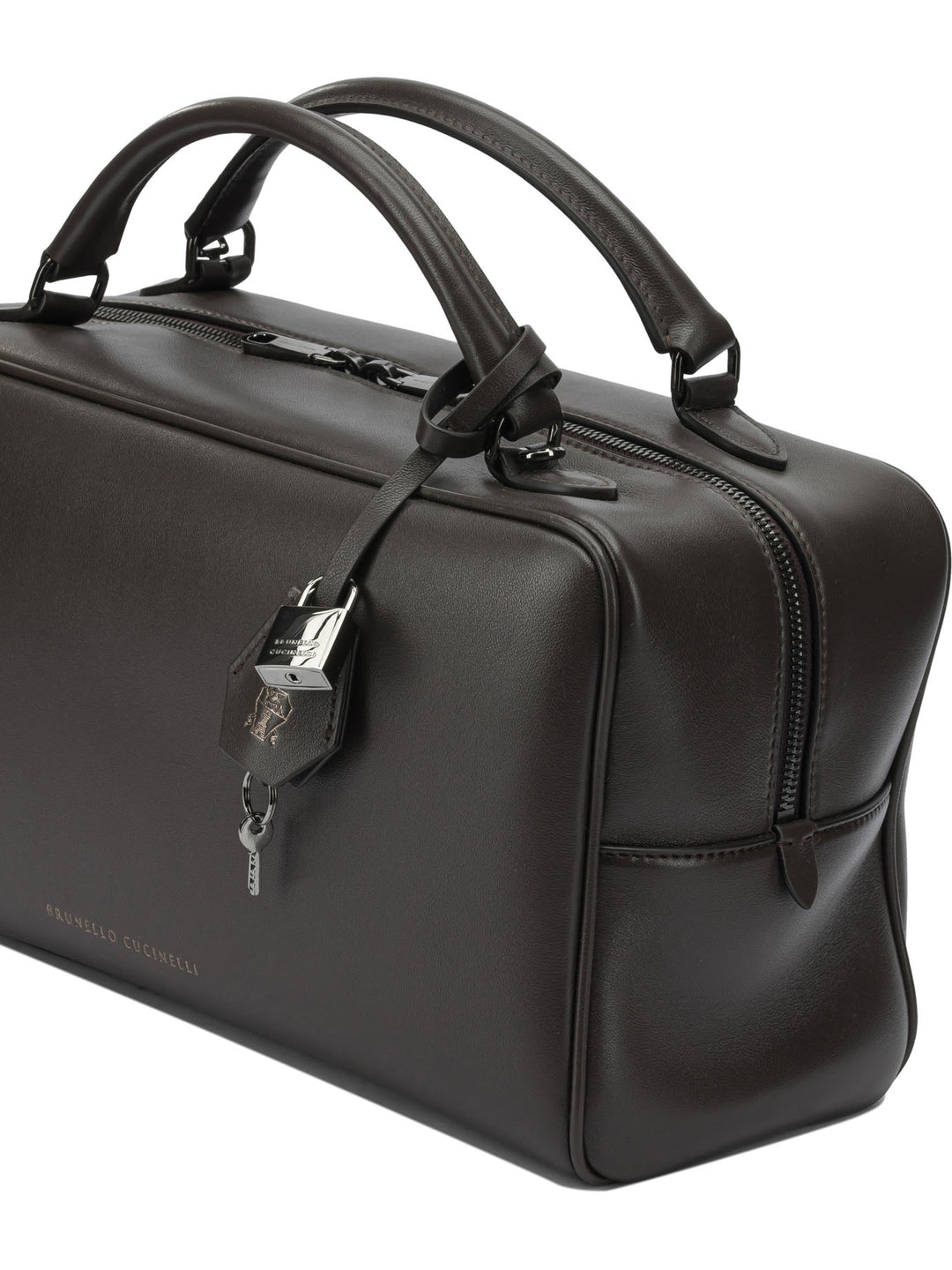Brunello Cucinelli Boston Explorer Handbags - Marrone | 0991eb0b31da643573702e6798220a35c4faced7