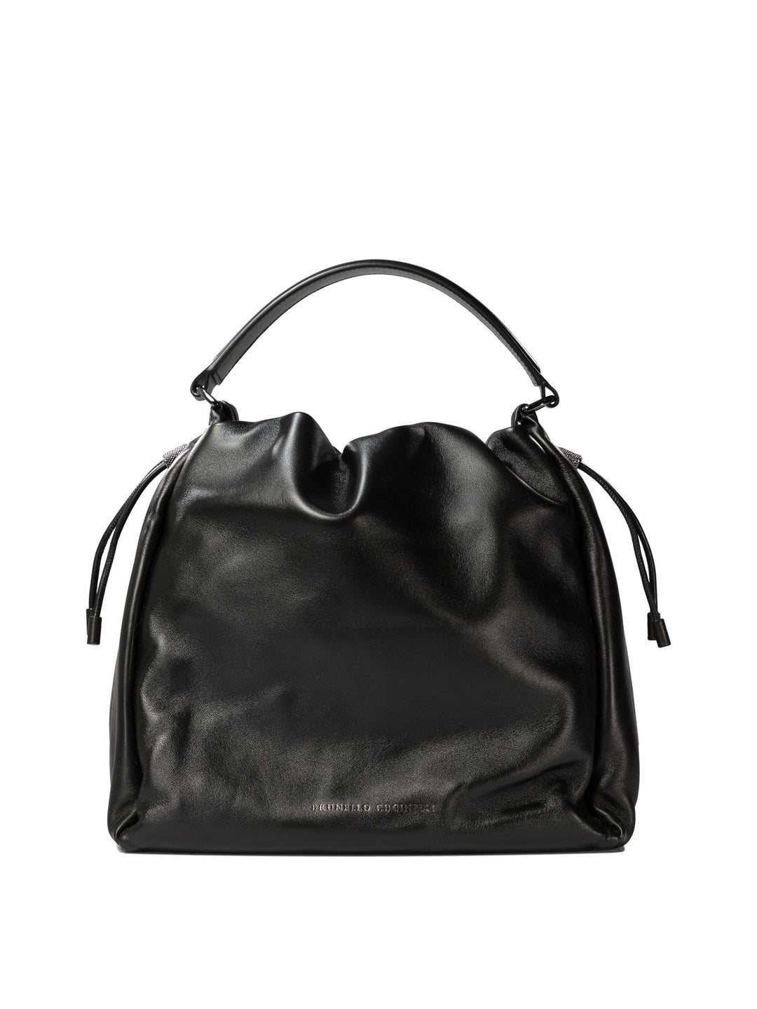 Brunello Cucinelli Bucket Mellow Handbags - Nero | abf885ff1b60da56262b6154b0704ad2959fc349