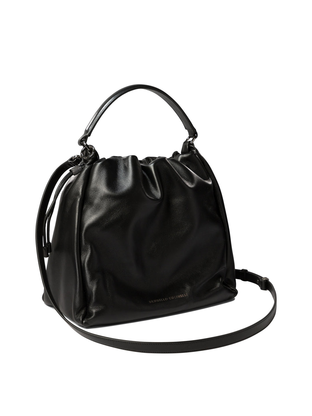 Brunello Cucinelli Bucket Mellow Handbags - Nero | 90f03e0dcb15c2d348ea3e903309526001b0baf7