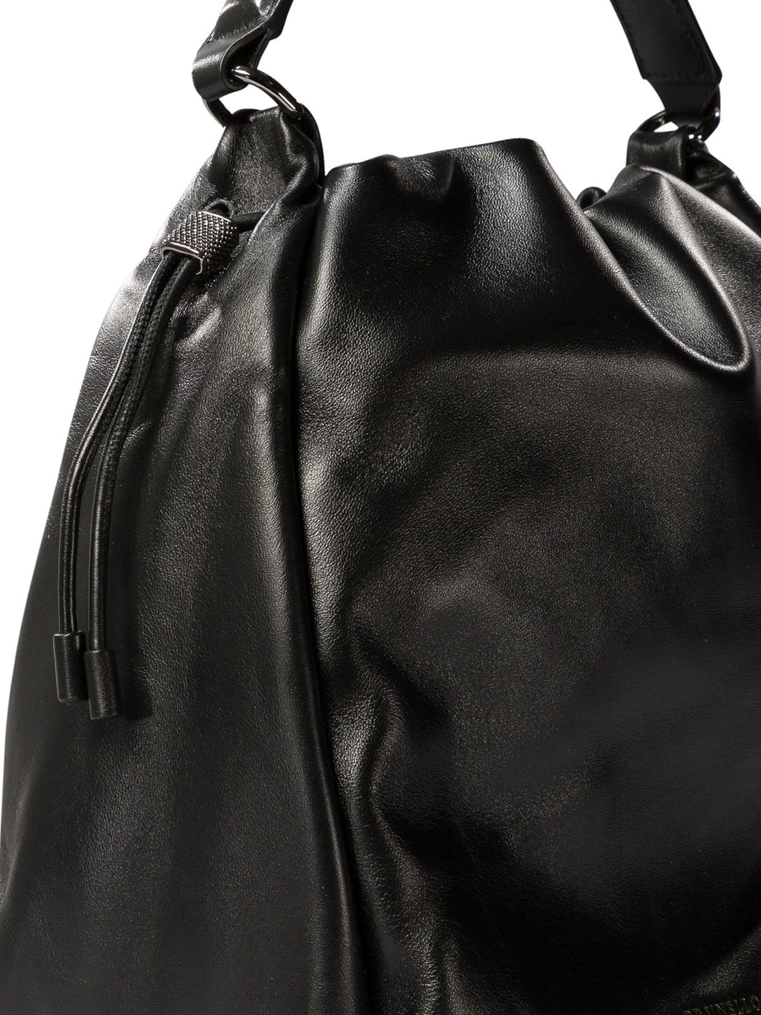 Brunello Cucinelli Bucket Mellow Handbags - Nero | fe9e2860b865ba9c177b4038715a490d5c884a0b