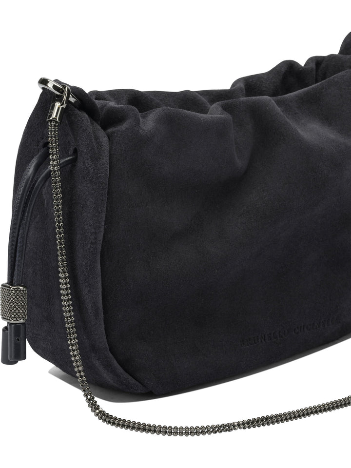 Brunello Cucinelli Bucket Mellow Borse a Tracolla - Blu | ec8df059e0b890e6a85dca137fb8ae26e89cc9cb