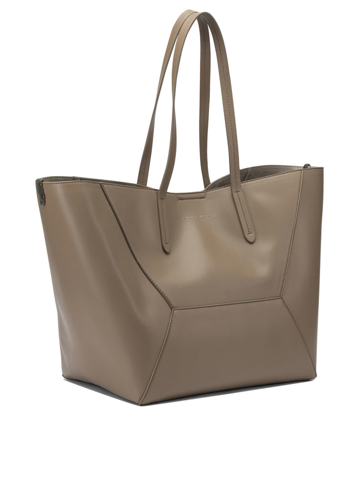 Brunello Cucinelli Bc Duo" Shoulder Bag Borse a Spalla e Tracolla - Marrone | 6e60011ffbced271c1d8d56331c855c66c2b38e7