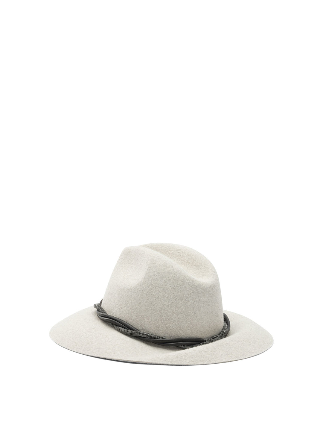 Brunello Cucinelli Felt Fedora Hat Cappelli - Bianco | 7edbc4b4188d69380c25e27dfd2647b553991010