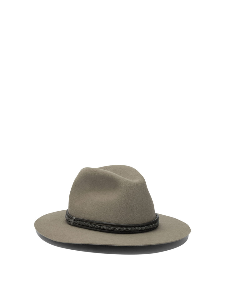 Brunello Cucinelli Wool Hat Cappelli - Beige | ecf791de21ab1ce7cfaf4b804c67ed0b3936f329