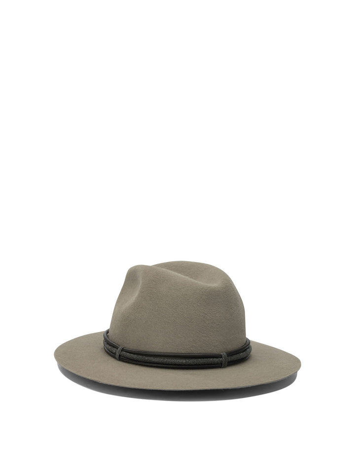 Brunello Cucinelli Wool Hat Cappelli - Beige | df25c95640648224fbfb6236eb72ce930ddc8781