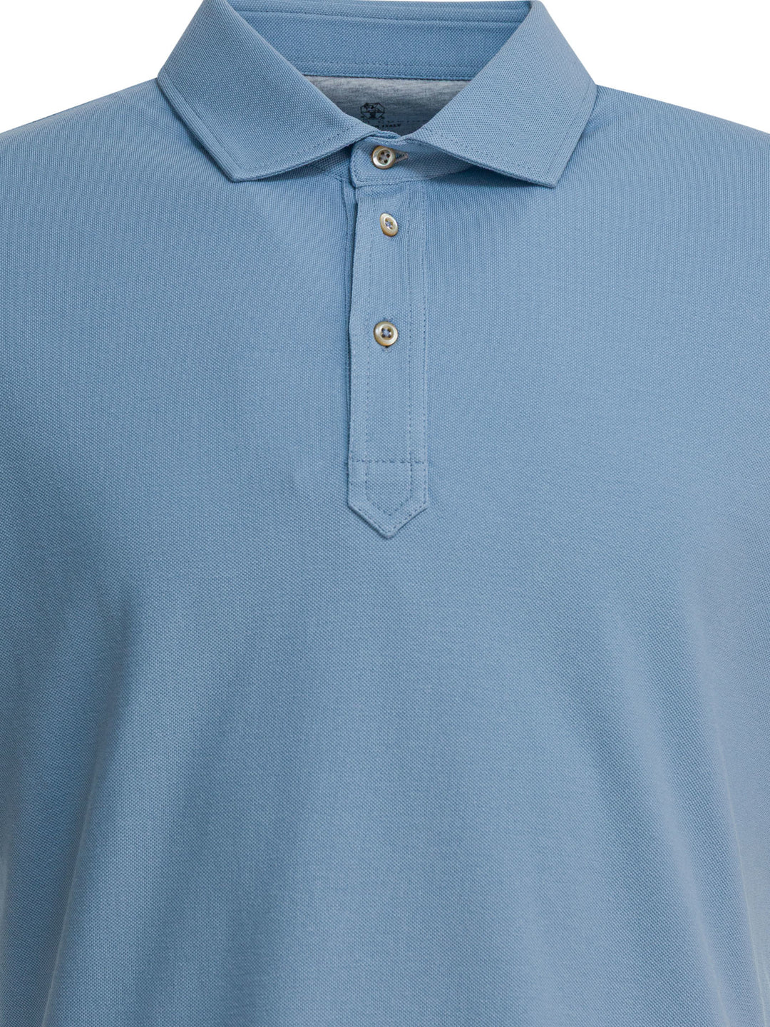 Brunello Cucinelli Cotton Short-Sleeved Polo Shirt Polo shirts - Light blue | 5b53f4656219346ee3987defea4e9bf1e7a0cd3a