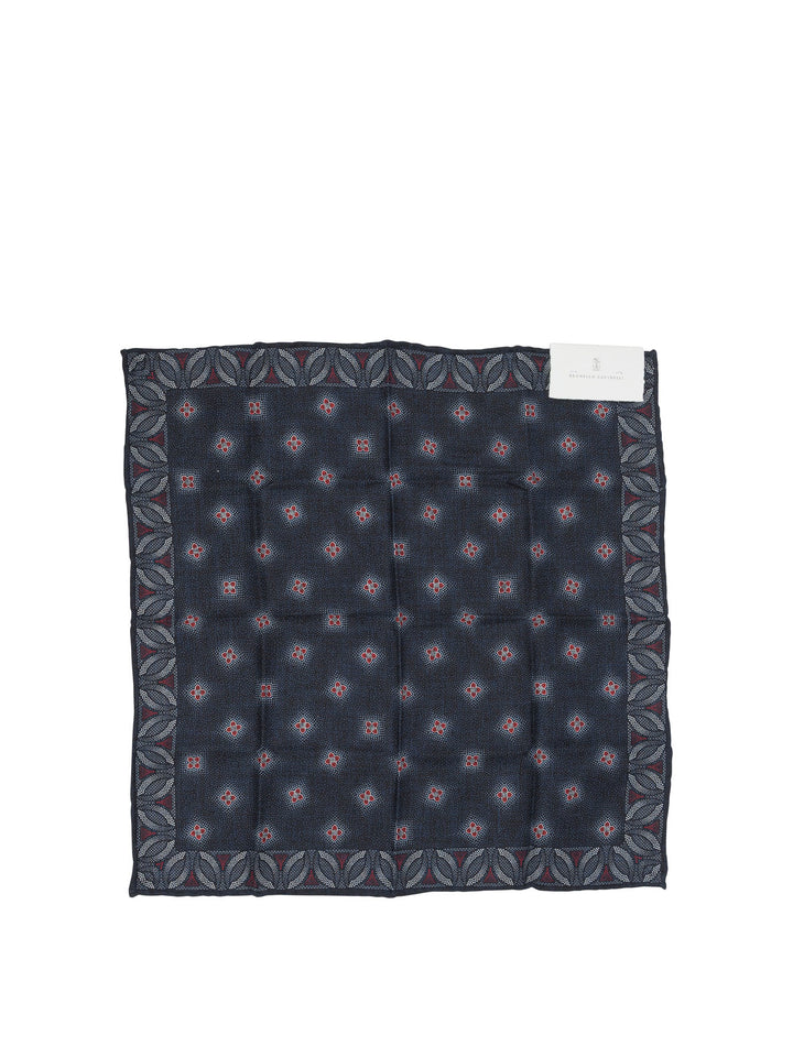Brunello Cucinelli Silk Pocket Clutch Sciarpe & Foulard - Blu | 18ea241ca135d5502581e9e3ebf4e3dfe44d0a65
