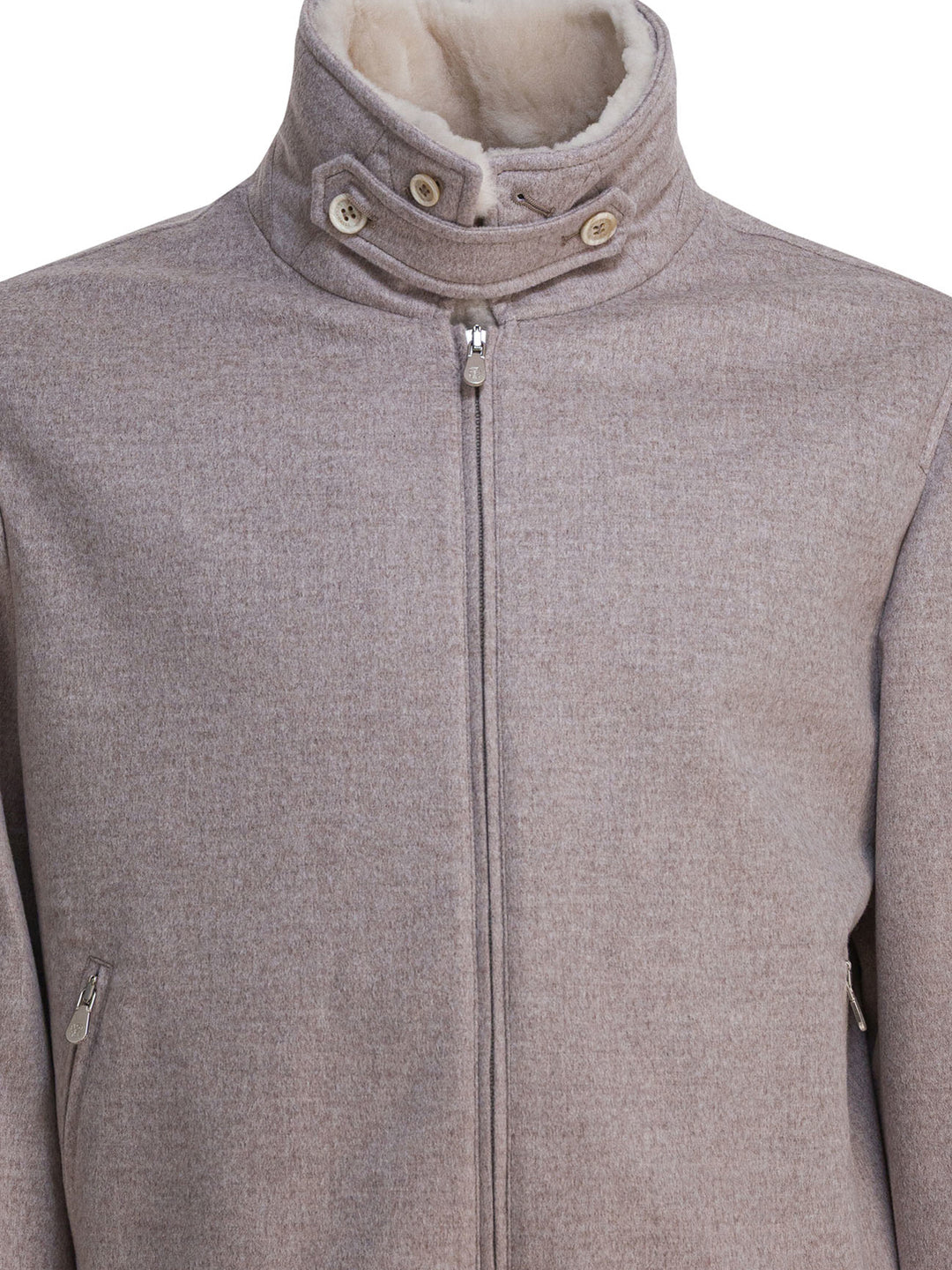 Brunello Cucinelli Cashmere Beave Bomber Jacket Jackets and Coats - Marrone | 1803d659c8de8c4b83925d68afed438cfdc79518