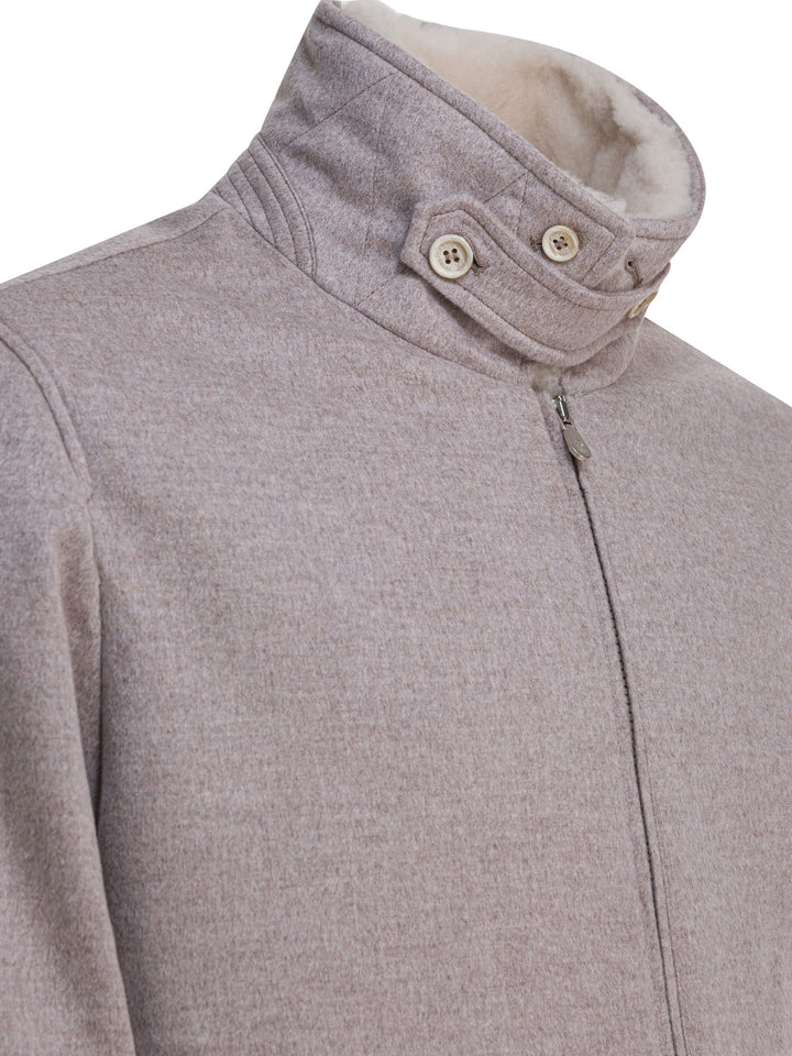 Brunello Cucinelli Cashmere Beave Bomber Jacket Jackets and Coats - Marrone | ba58fa6fbf19c5977e6b407373c6006039352a37