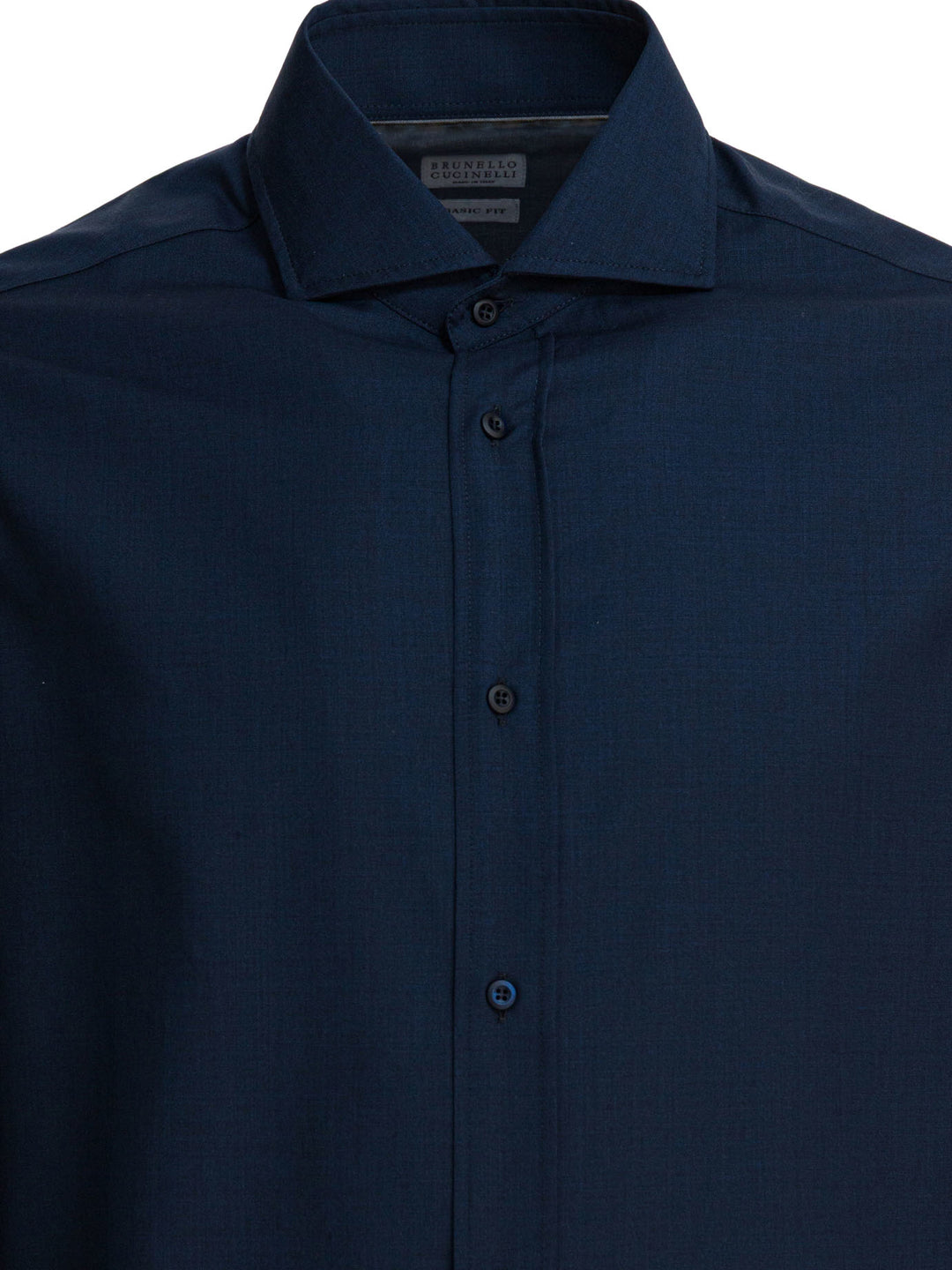 Brunello Cucinelli Virgin Wool Shirt Shirts - Blu | 6ffaf9cb2dd632c18bcf94d9c66767d891ef4a6a