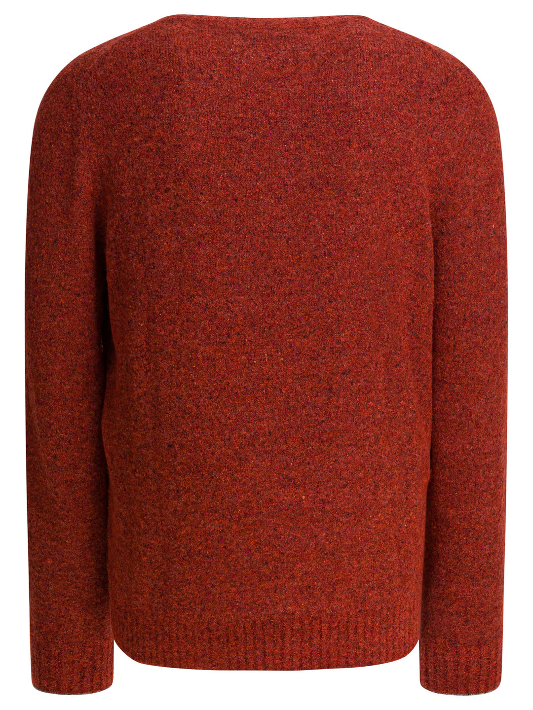 Brunello Cucinelli Wool And Cashmere Crewneck Sweater Knitwear - Rosso | 25198ce0966e985f6b3bc91f2b0d1c4013594bc3