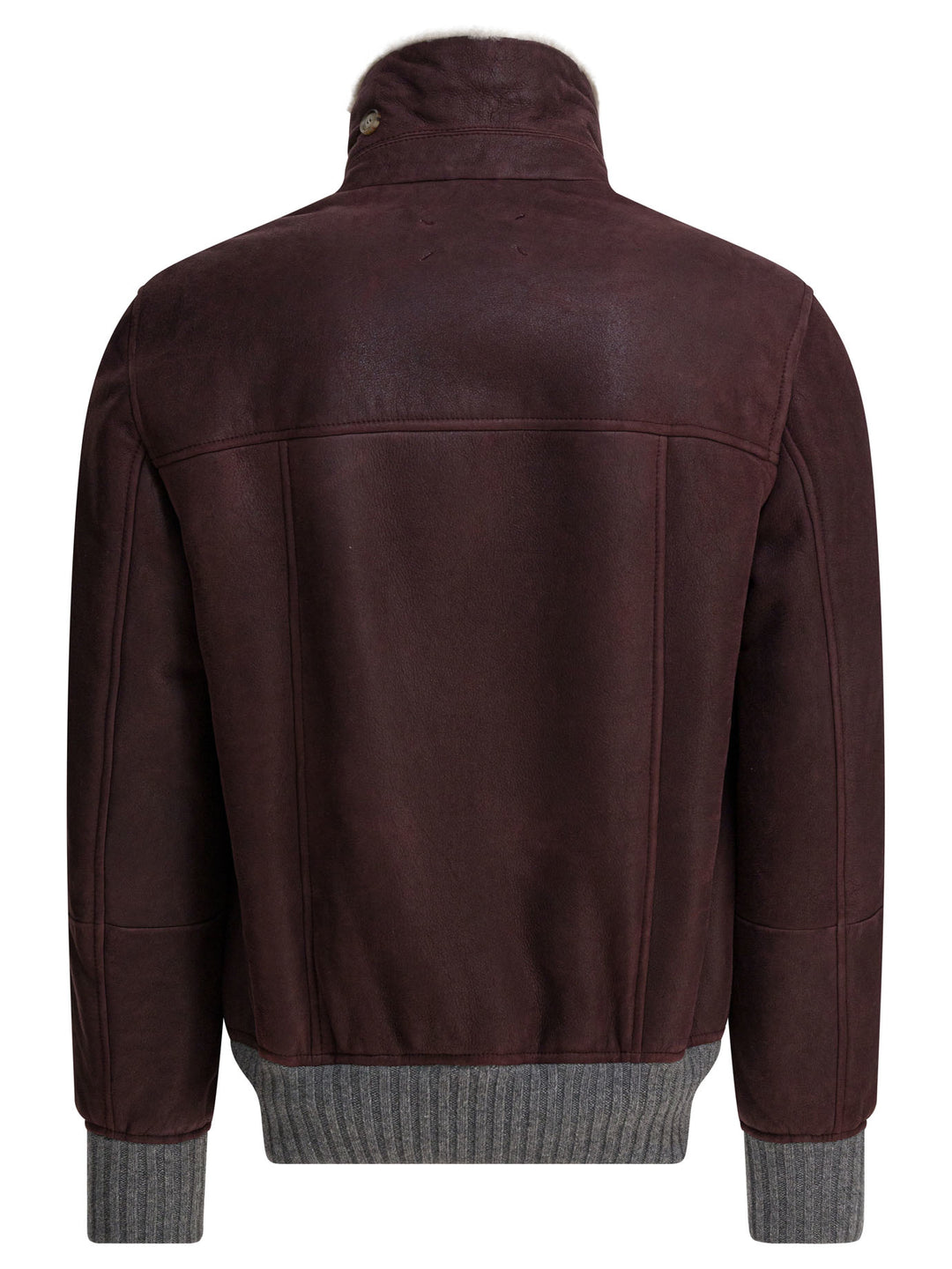 Brunello Cucinelli Shearling Coat Jackets and Coats - Bordeaux | 7323bd8634ac86b5659d36962b87dc345bace9fa