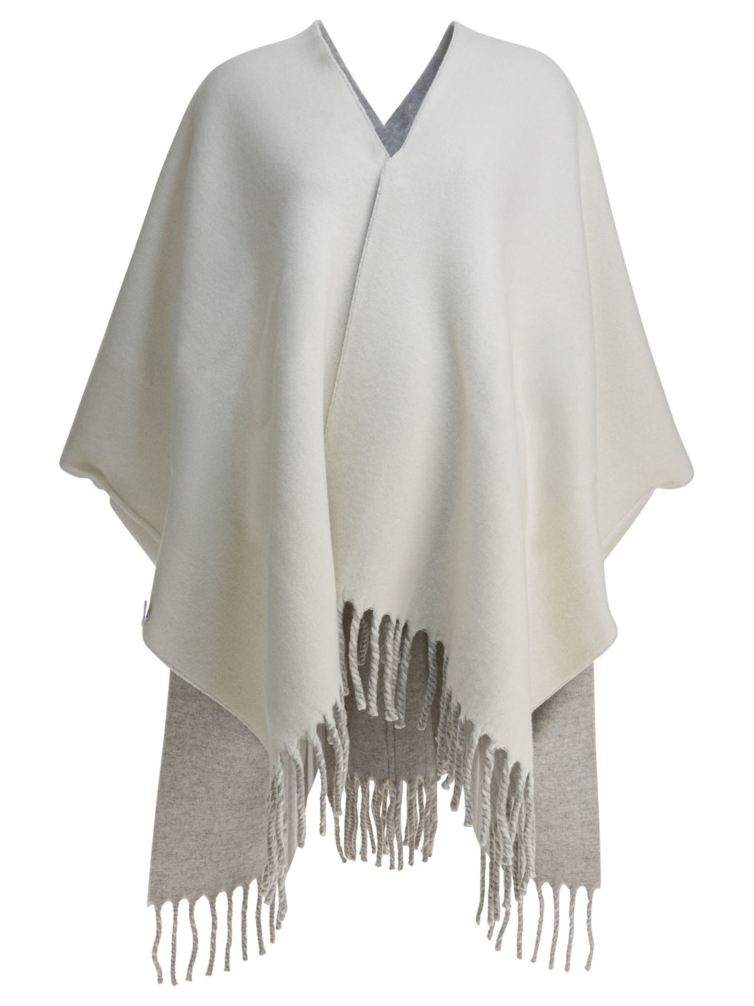 Brunello Cucinelli Reversible Wool And Cashmere Cape Jackets and Coats - Grey | eb68692bd7f34e1e6789d076d5dae2aa2a2bb72c