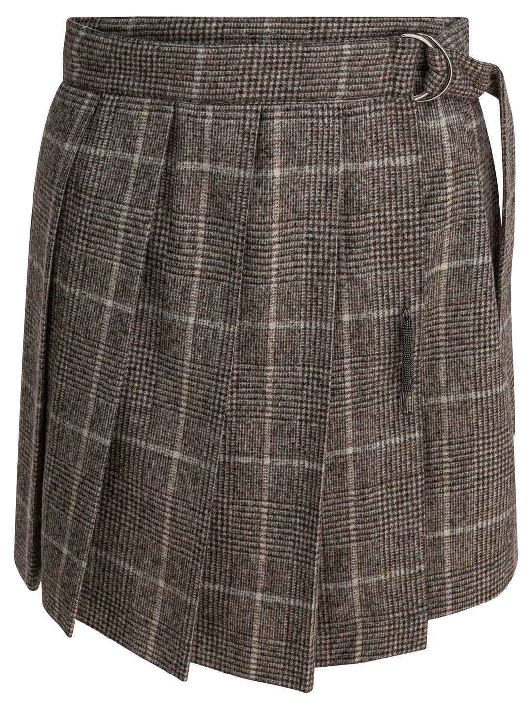 Brunello Cucinelli Prince Of Wales Miniskirt Gonne - Marrone | de3c5805589370c76e02ec906b3081e07bcd359b