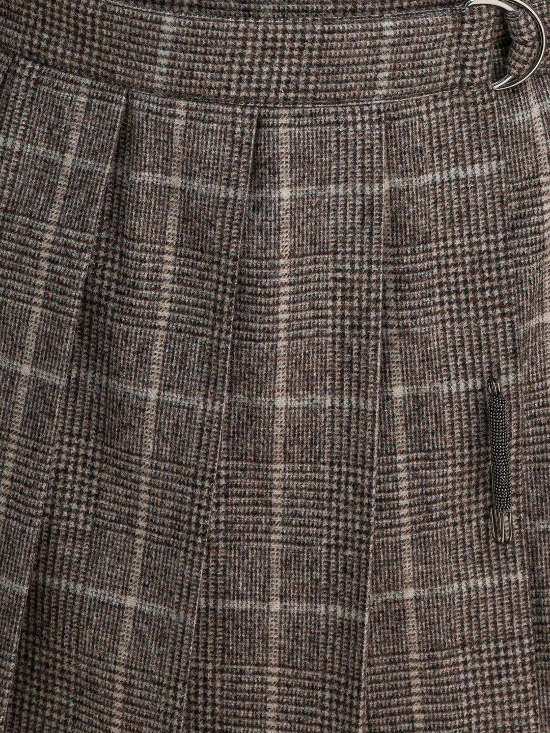 Brunello Cucinelli Prince Of Wales Miniskirt Gonne - Marrone | 1eed13d29be81d49ea4ad71cec3c99a6a93adf4c