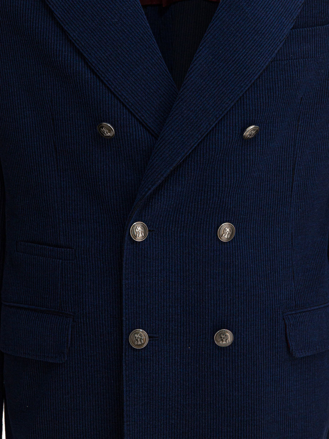 Brunello Cucinelli Wool, Silk And Cashmere Double-Breasted Blazer Jackets and Coats - Blu | faafa9808141e3223b8545cb0d3c919f8b4f3b69