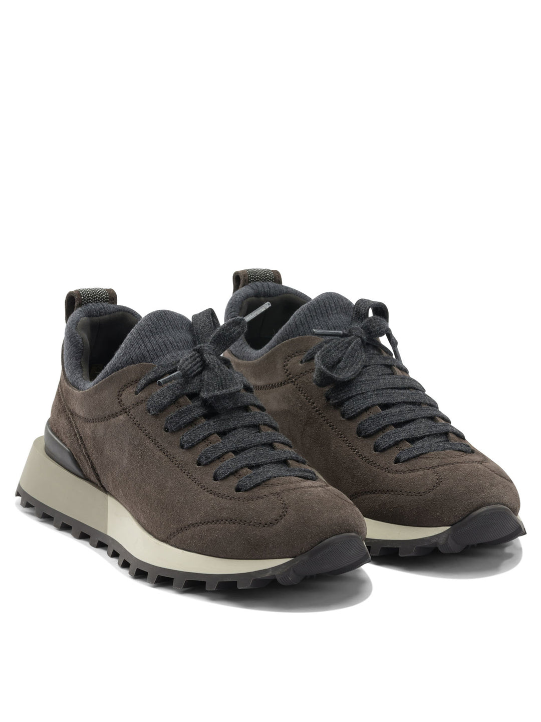 Brunello Cucinelli Suede Sneaker Sneakers & Slip-On - Nero | c89a1bcf89159dece381c09d1009cb186224307d