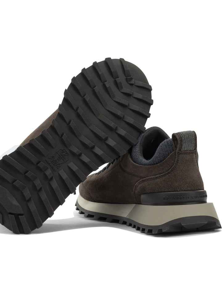 Brunello Cucinelli Suede Sneaker Sneakers & Slip-On - Nero | 53ea12f804b51fc8d44267b631d7754c007e9dc8