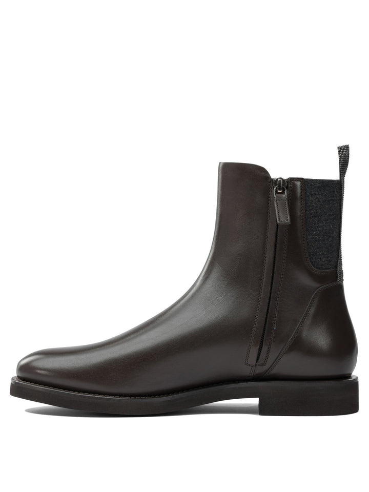 Brunello Cucinelli Chelsea Boot Boots and Ankle Boots - Marrone | 876c4adf72bd0dfb6a7743c0f8949cca83e36cf7